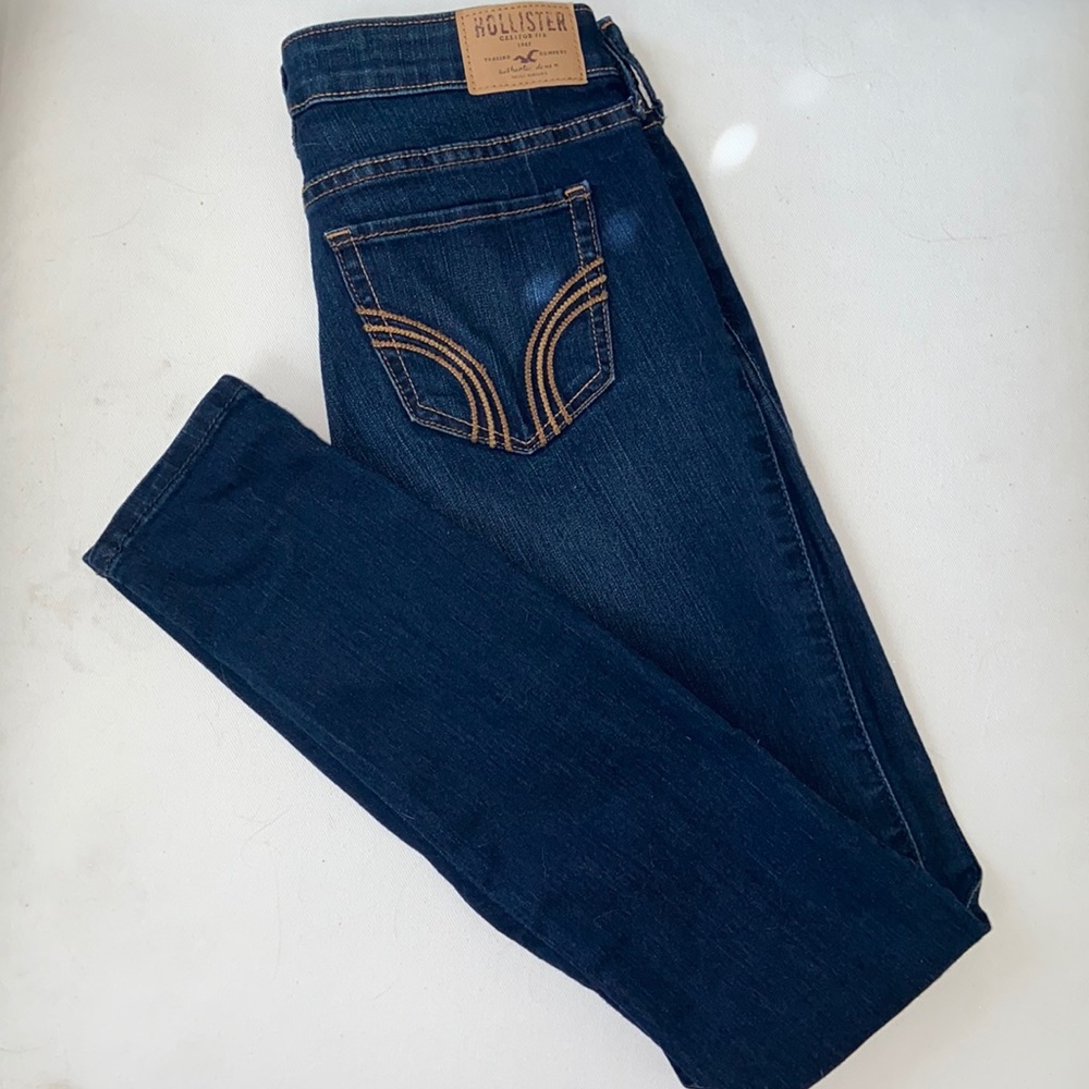 Hollister Super Skinny 3R W26 L31 Jeans - Dark Blue - Washed/Never Worn